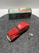 Schuco Patent 1010 Blechspielzeug Aufziehauto Wende Limousine rot unbespielt OVP