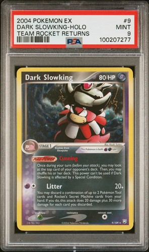 Dark Slowking graded PSA 9 for sale on eBay
