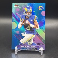 2025 Topps Finest Matthew Stafford Los Angeles Rams #60 Serial /200