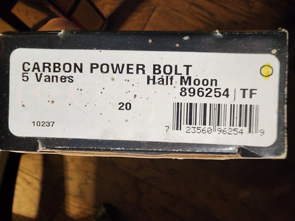 Easton Carbon Power Bolts 20" - Paquete de 6 - Leva de media luna - NUEVO - Ballesta de carbono Foto 4 de 4