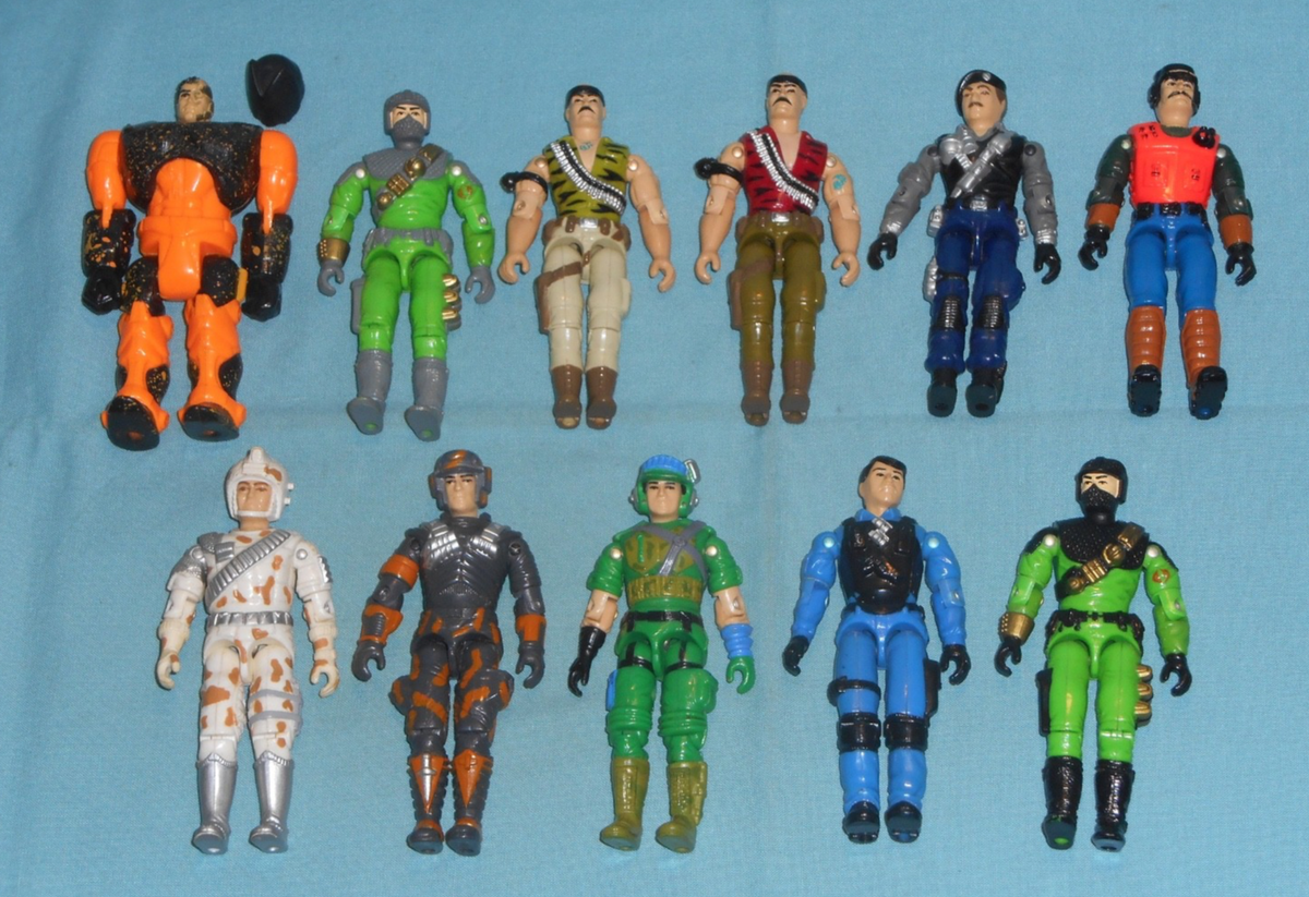 GI G.I. JOE figure lot #670 Gung Ho Shockwave Firefly Robo-Joe