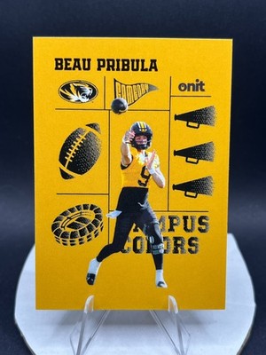 2025 ONIT MISSOURI TIGERS CAMPUS COLORS BEAU PRIBULA CARD #CC-1 -815