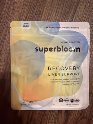 superbloom Recovery Liver Support | Liver Detox with DHM Turmeric Milk Thistl...