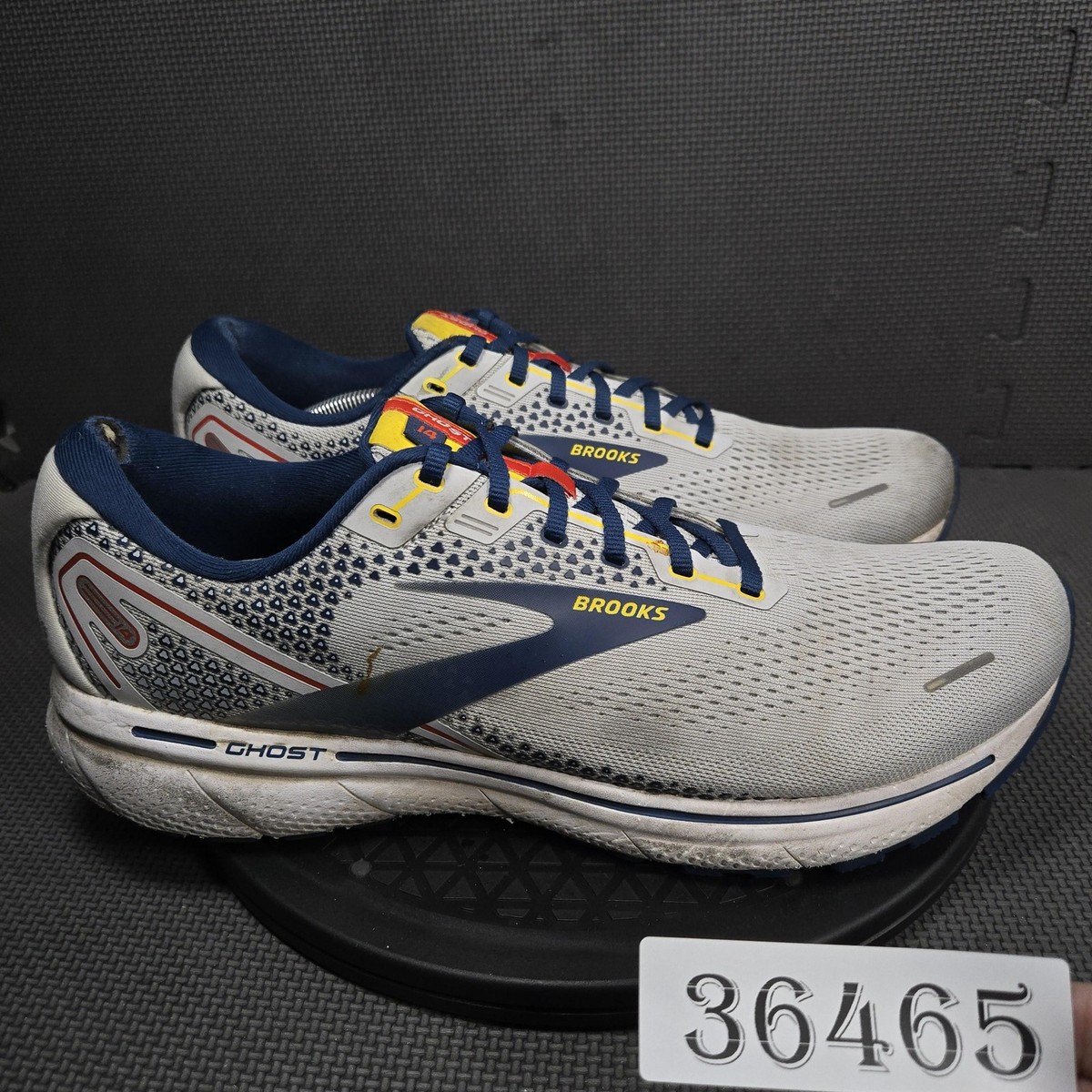 Brooks Shoes Mens Size 14 Gray Mesh Running Low Top Sneakers 