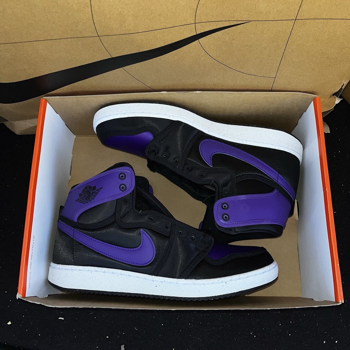 NEW Nike Air Jordan 1 High AJKO 'Field Purple' Black Mens Size 9