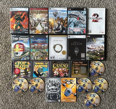 Lot Of 15 PC/CD-ROM Windows Software Video Games Manuals & Cases Tested ...