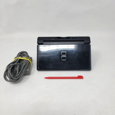 Nintendo DS Lite Handheld System Onyx Black W/ Charger & Stylus Tested Working