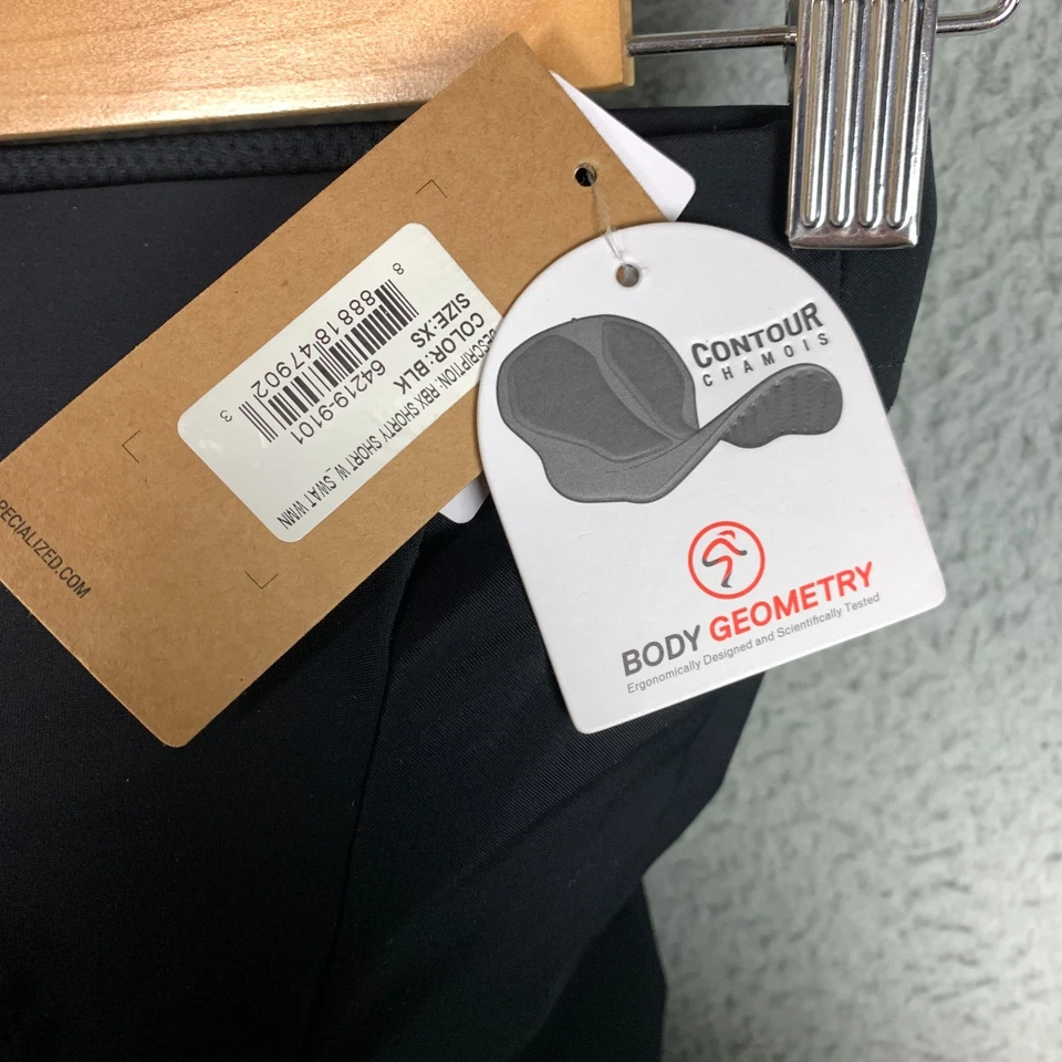 Specialized RBX Roubaix Shorty Shorts Women's XS Black W/ Swat Cycling NWT $99 - Image 3 of 4