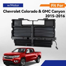 Radiator Grille Shutter For 2015-2016 Chevrolet Colorado & GMC Canyon W/ Motor