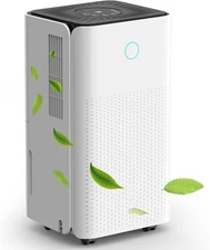 2000 Sq.ft Dehumidifier for Basement, LUKO 30 Pint Dehumidifier with Drain Hose