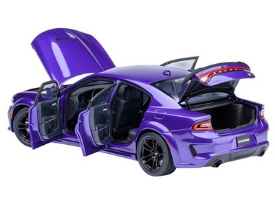 DODGE CHARGER SCAT PACK WIDEBODY PLUM CRAZY PURPLE 1/18 MODEL BY