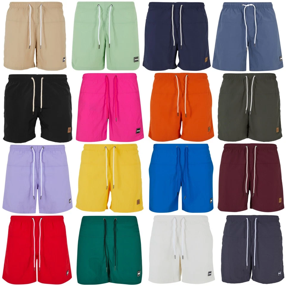 URBAN CLASSICS BLOCK SWIM SHORTS Badeshort Badehose kurze Freizeit Hose XS - 5XL - Bild 2 von 3