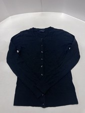 Gap Cardigan Sweater girl Small Black Button Down Classic