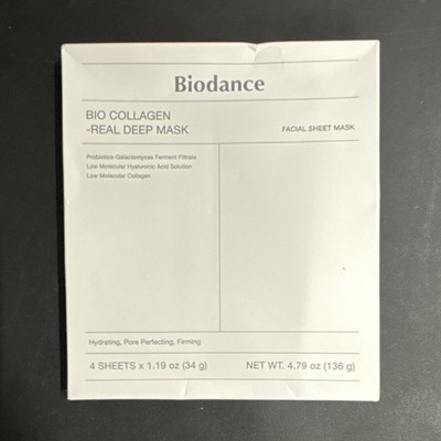 Biodance Bio Collagen Real Deep Facial Sheet Mask 4 Sheets 4.79 oz Hydrating