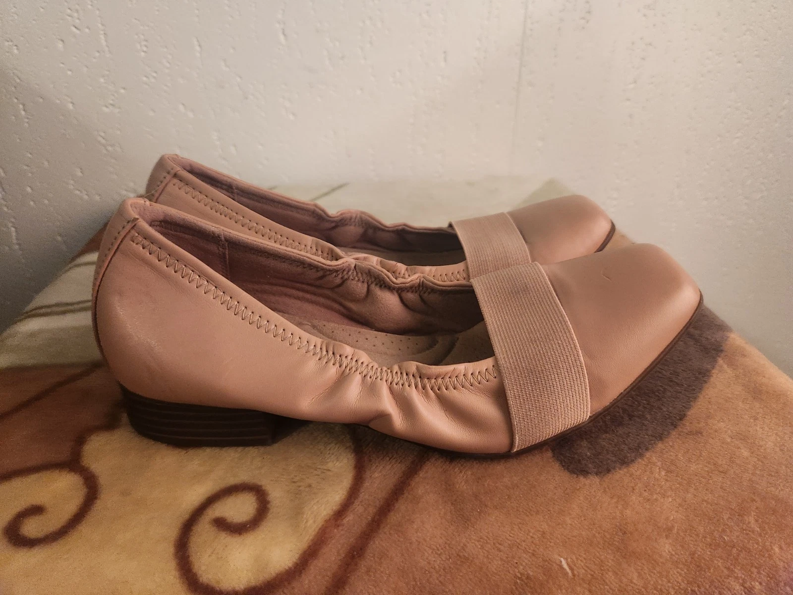 Ballerine Clarks Collection donna tg 7 beige in pelle slip on #8