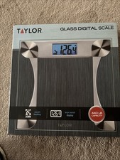 Taylor Smart Digital Body Scale Tempered Glass, 440 Lb Capacity