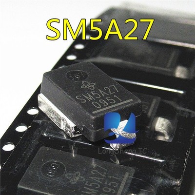 10PCS SM5A27 Computer board transient suppressed voltage regulator diode NEW #tp