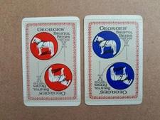 2 x Vintage Swap Playing Cards - Georges Bristol Beers - Beer Advertising