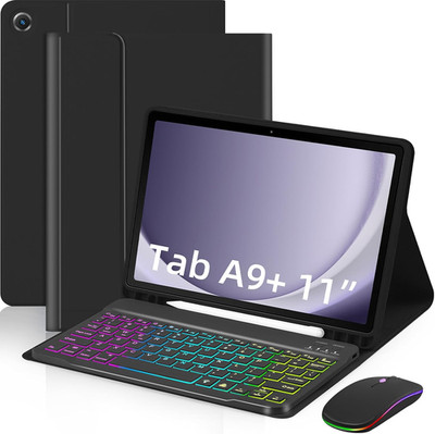 Case with Keyboard Mouse for Samsung Galaxy Tab A9 plus 11 Inch (SM-X210/X215/X2