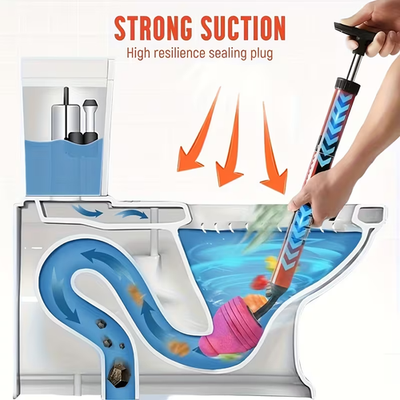 #ad Heavy Duty Air Pressure Toilet Drain Cleaner Designed to Unclog Pipes Featurin $22.50