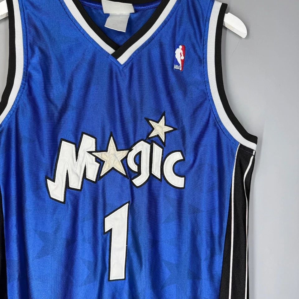 AUTÉNTICA CAMISETA ORLANDO MAGIC TRACY MCGRADY AZUL VINTAGE DE COLECCIÓN NBA REEBOK TALLA 48 Foto 2 de 4