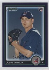 2010 Bowman Draft Chrome Purple Refractor Josh Tomlin #BDP76 0i0