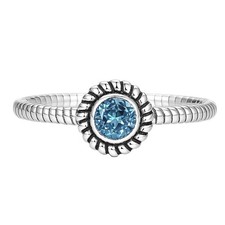 London Blue Topaz 925 Sterling Silver Ring s.5 Jewelry R-1045