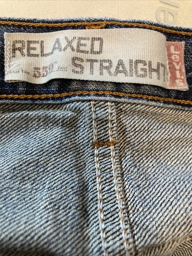 Levi's Jeans Herren 32x29 Blau 559 Relaxed Straight All Cotton Denim Etikett 34x32 - Bild 18 von 20