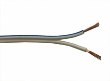 5m White 2x 31 Strand Speaker / Loudspeaker Cable/Wire for Home Hi-Fi or Car