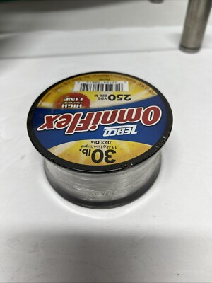 Zebco Omniflex 30Lb Fishing Line Clear 250 Yards Monofilament High