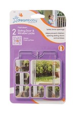Dreambaby Sliding Door and Window Locks, 2 Pack Dreambaby