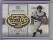 2019 Topps Pro Debut Distinguished Debut Medallions #DDSB Seth Beer   15/99