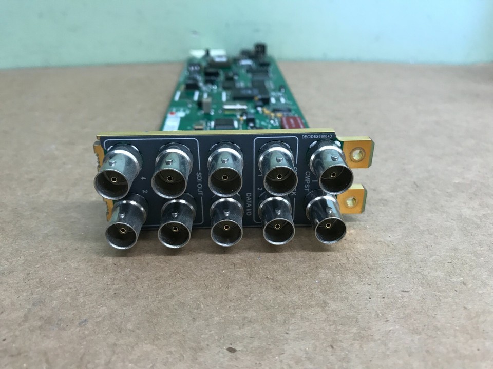 Leitch Frame Synchronizer Leitch DEC6800+D DES/DEC-6800+ DECODER SYNCHRONIZER With backplane | eBay