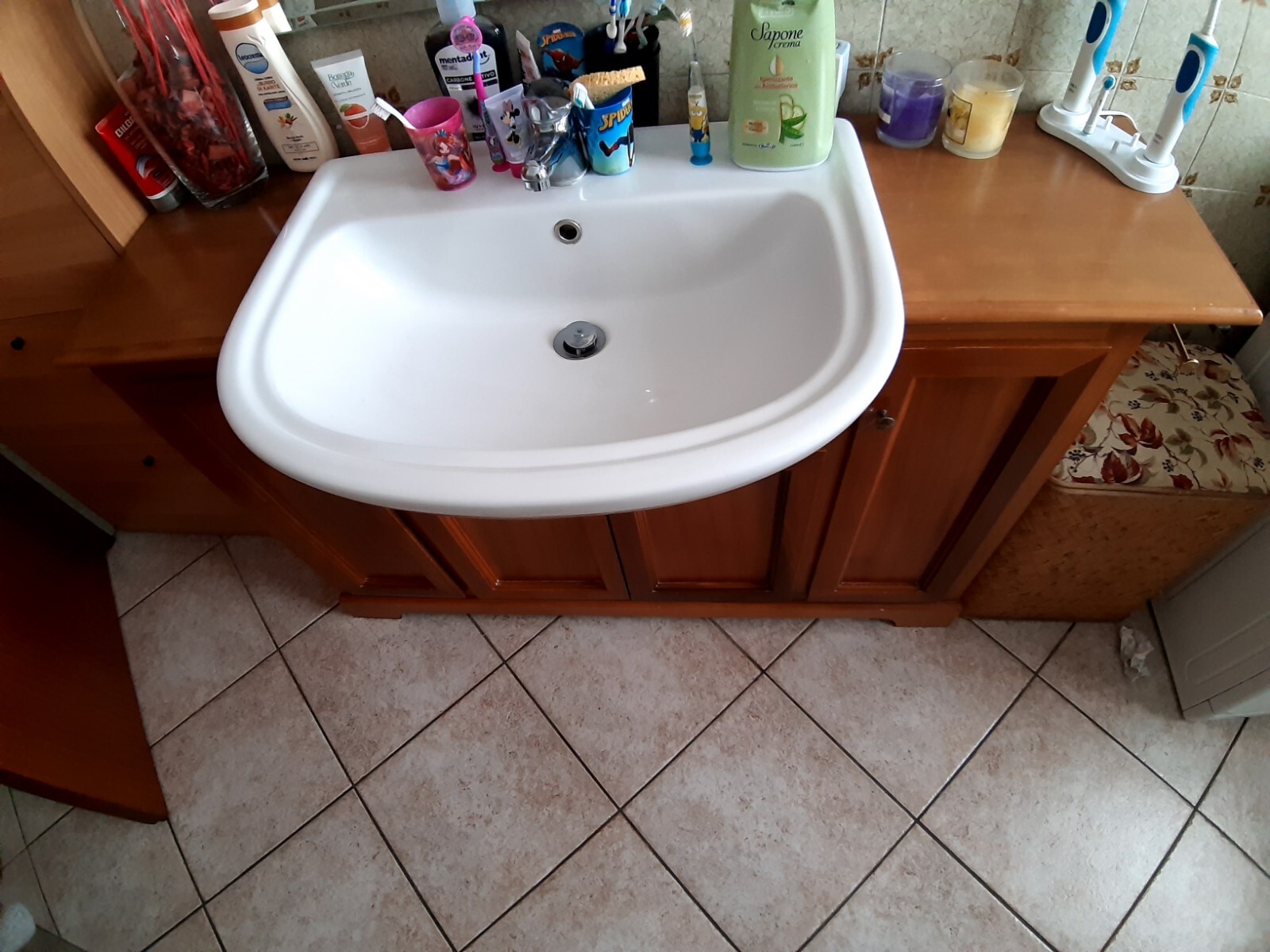 mobile bagno a terra senza lavabo