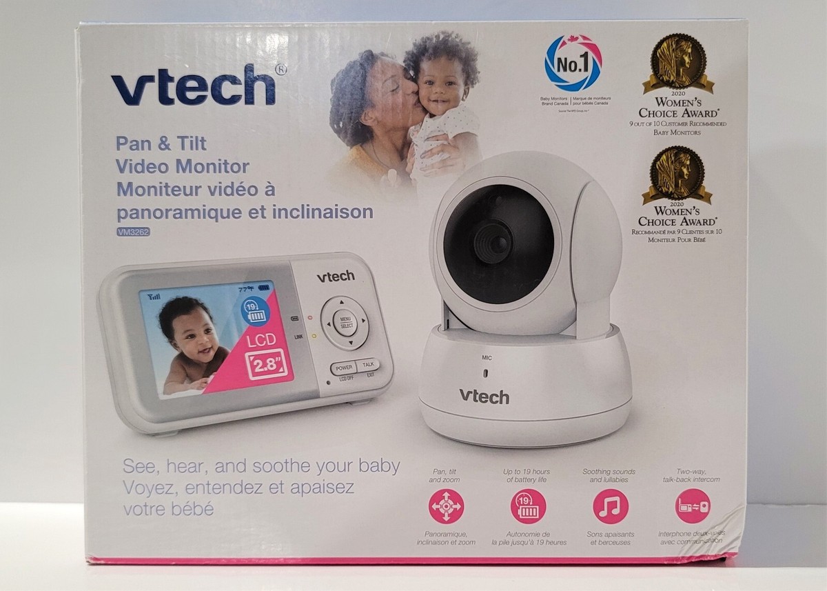 Vtech VM3262 Night Vision 1000' Range 2-Way Talk Lullaby Pan