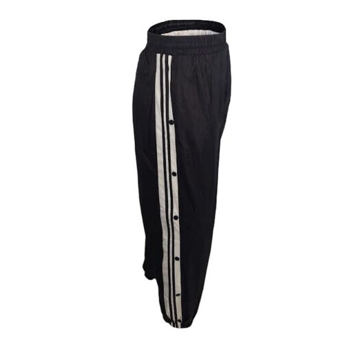 Mens Athletic Training Windbreaker Track Pants Jogger Workout Gym Pocket Black - Picture 1 of 8