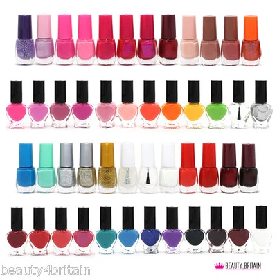 B4B 50 x Nail Varnish Polish for Artificial Nails Many Different Colours