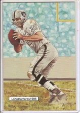 1993 George Blanda Goal Line Art Postcard Unsigned - Series 5 Five