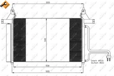 NRF 35495 Condenser, Air Conditioning for Fiat