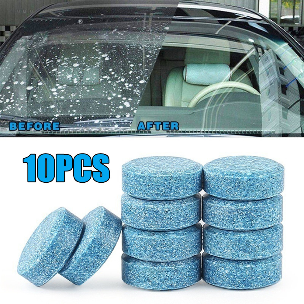 10pcs Effervescent Tablets for Sparkling Car Windshield Cleaning-image