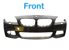 11-13 BMW 528i 535i 550i xDrive Front Bumper Cover Panel Assembly Black Oem