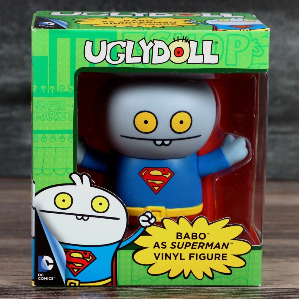 Figura Vinilo Funko Uglydoll DC Comics Babo As Superman 4.5" 2013 Sellada Foto 2 de 4