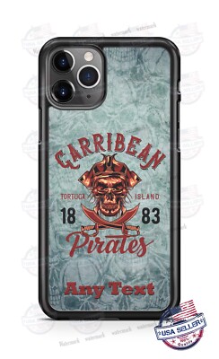 Tortuga Island Caribbean Skull Pirates Phone Case For iPhone 13 Samsung Google