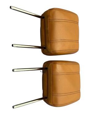 2014-2017 RANGE ROVER SPORT L494 FRONT RIGHT & LEFT SEAT HEAD REST SET (2) | TAN