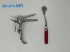 Pederson Vaginal Speculum Small  Red Color Pin wheel Gynecology Instrument