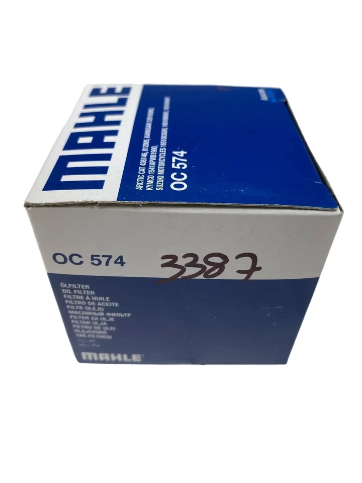 Filtro de aceite original 3x MAHLE OC574 Kawasaki GSXR Foto 3 de 4