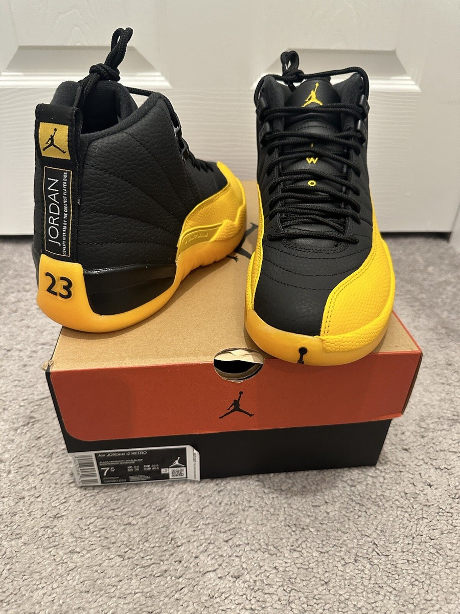 Size 7.5 - Jordan 12 Retro University Gold 2020 194276395844| eBay