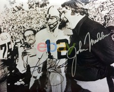 JOHN MADDEN KENNY STABLER AUTOGRAPHED SIGNED OAKLAND RAIDERS 8X10 SUPER BOWL XI 