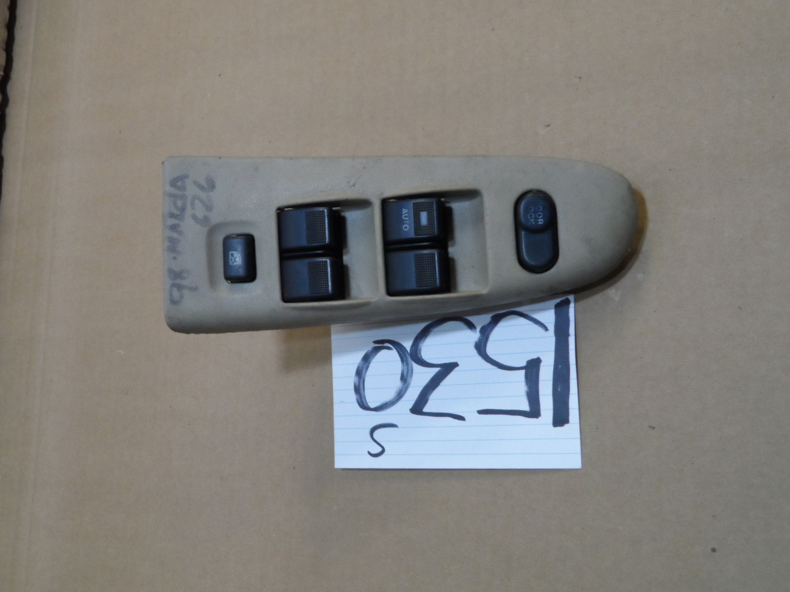 98 99 00 01 02 Mazda 626 MASTER Window Switch Control Power DRIVER #1530-S