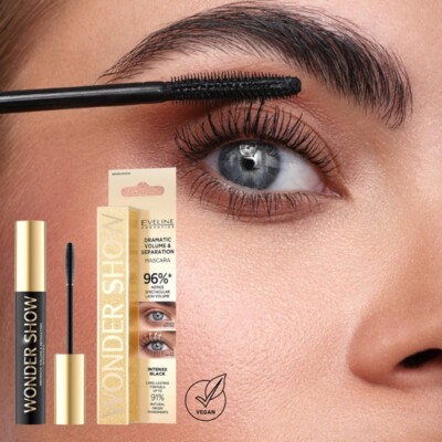Eveline Wonder Show Dramatic Volume & Separation Mascara Thickening Black Vegan